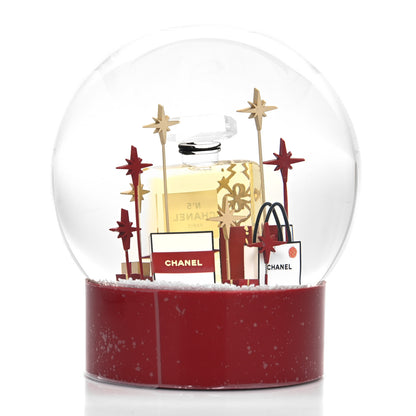 Chanel Glass N°5 Perfume Bottle Snow Globe Red 4 of 7