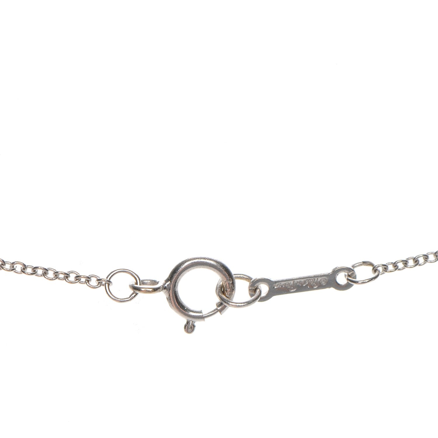 Tiffany 18K White Gold Diamond Paloma Picasso Mini Love and Kisses Pendant Necklace 7 of 9