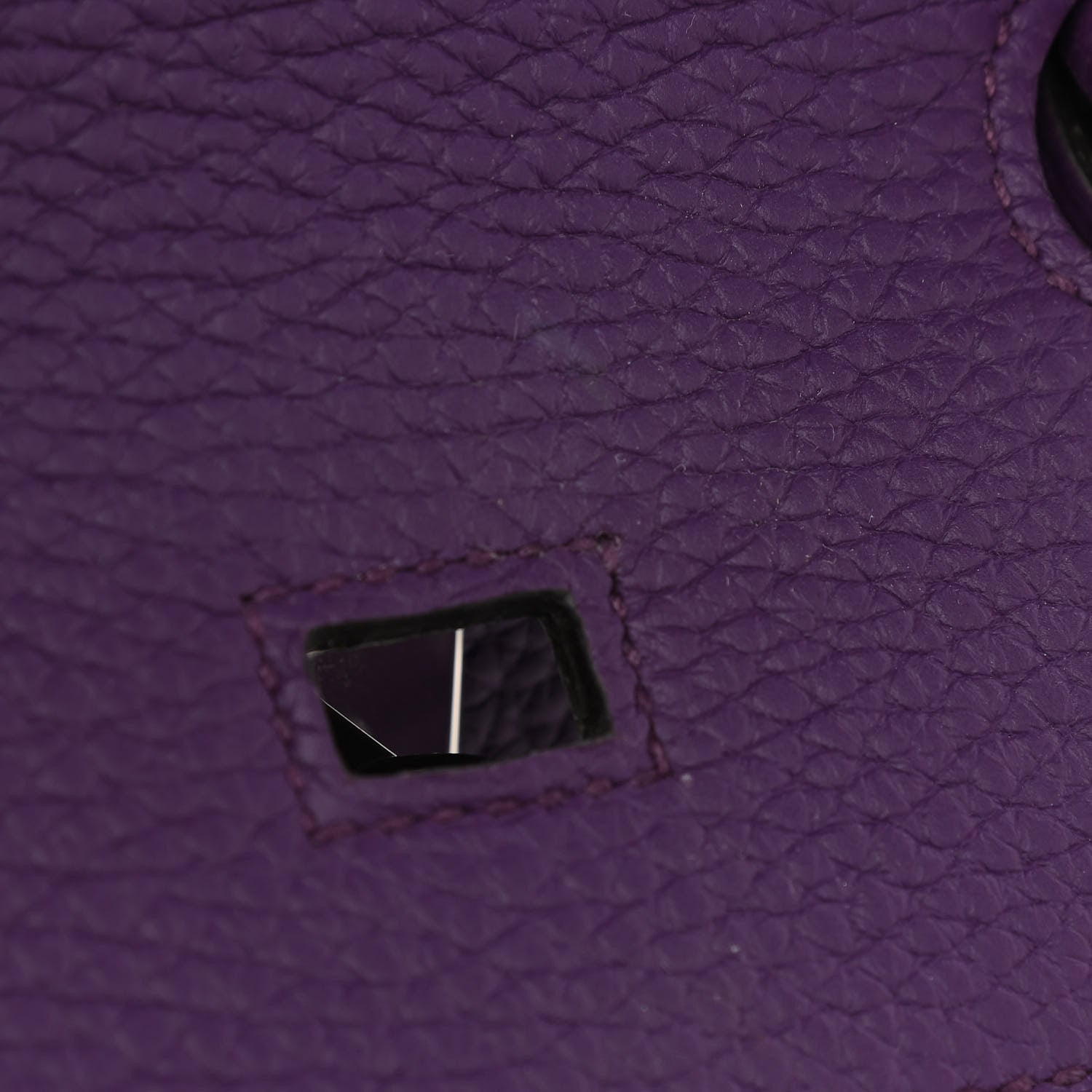 Hermes Taurillon Clemence Birkin 35 Ultraviolet 17 of 17