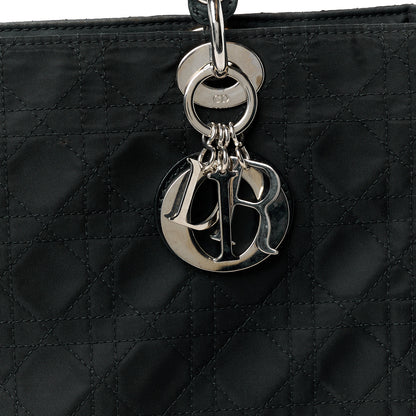 Christian Dior Nylon Cannage Large Lady Dior Black 8 of 10