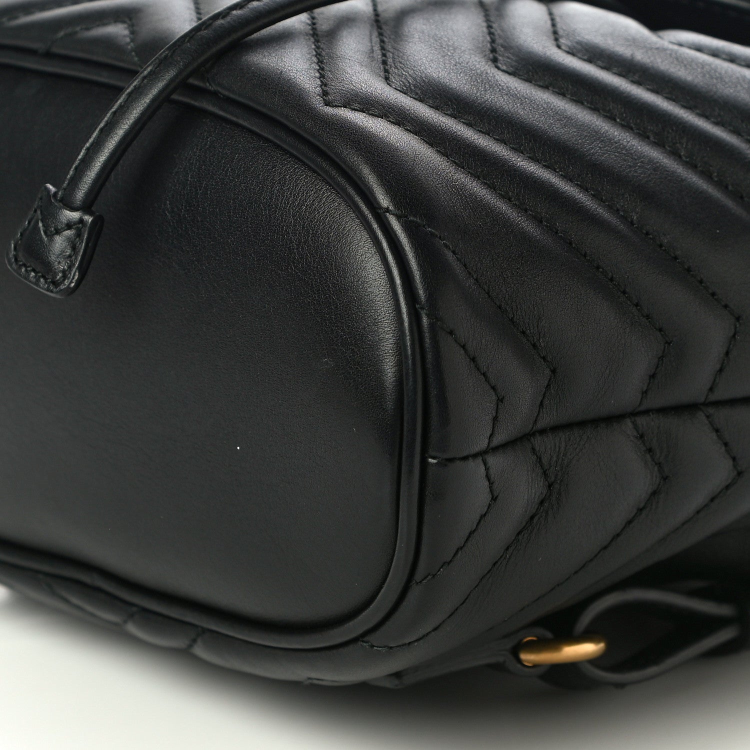 Gucci Calfskin Matelasse GG Marmont Flap Backpack Black 11 of 11