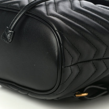 Gucci Calfskin Matelasse GG Marmont Flap Backpack Black 11 of 11