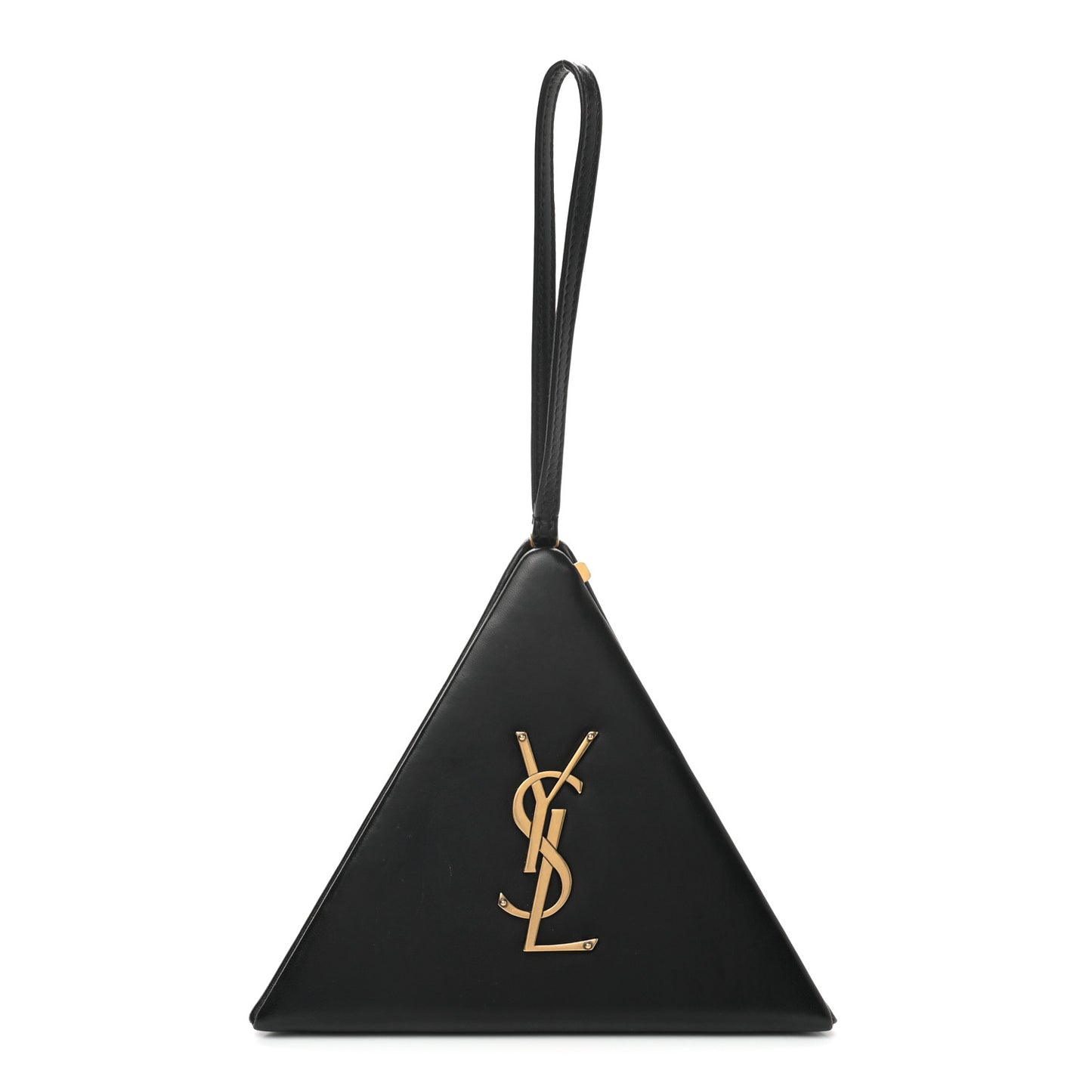 Lambskin Pyramid Clutch Black