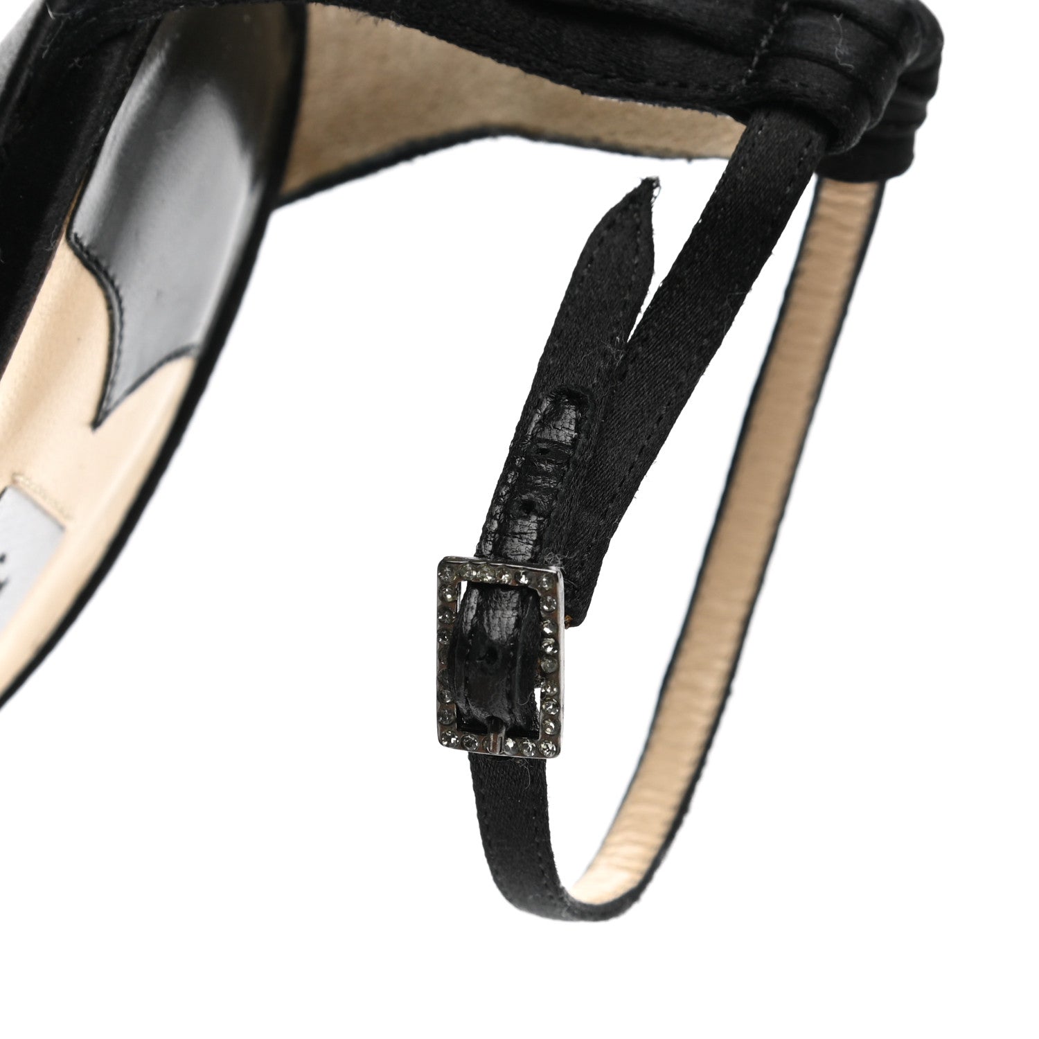 Jimmy Choo Satin Macy Sandals 36 Black 8 of 10