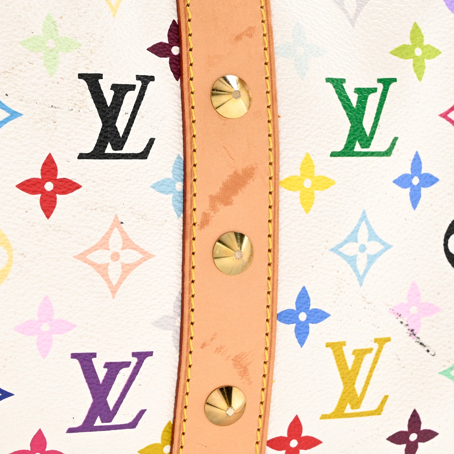 Monogram Multicolor Keepall 45 White