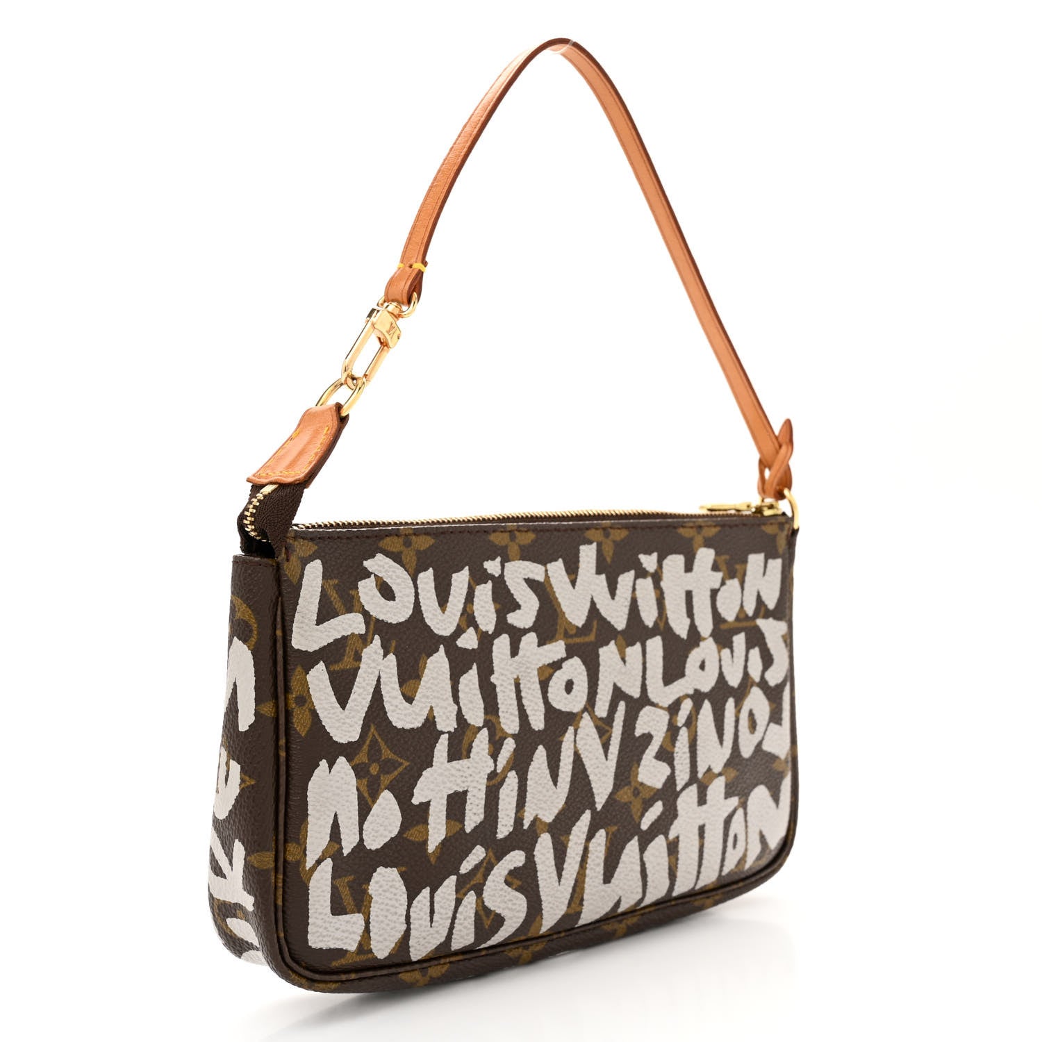 Louis Vuitton Monogram Graffiti Pochette Accessories Silver 3 of 10