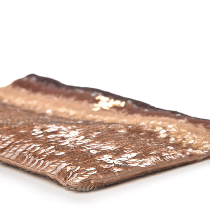 Prada Sequin Ombre Clutch Bronze 6 of 9