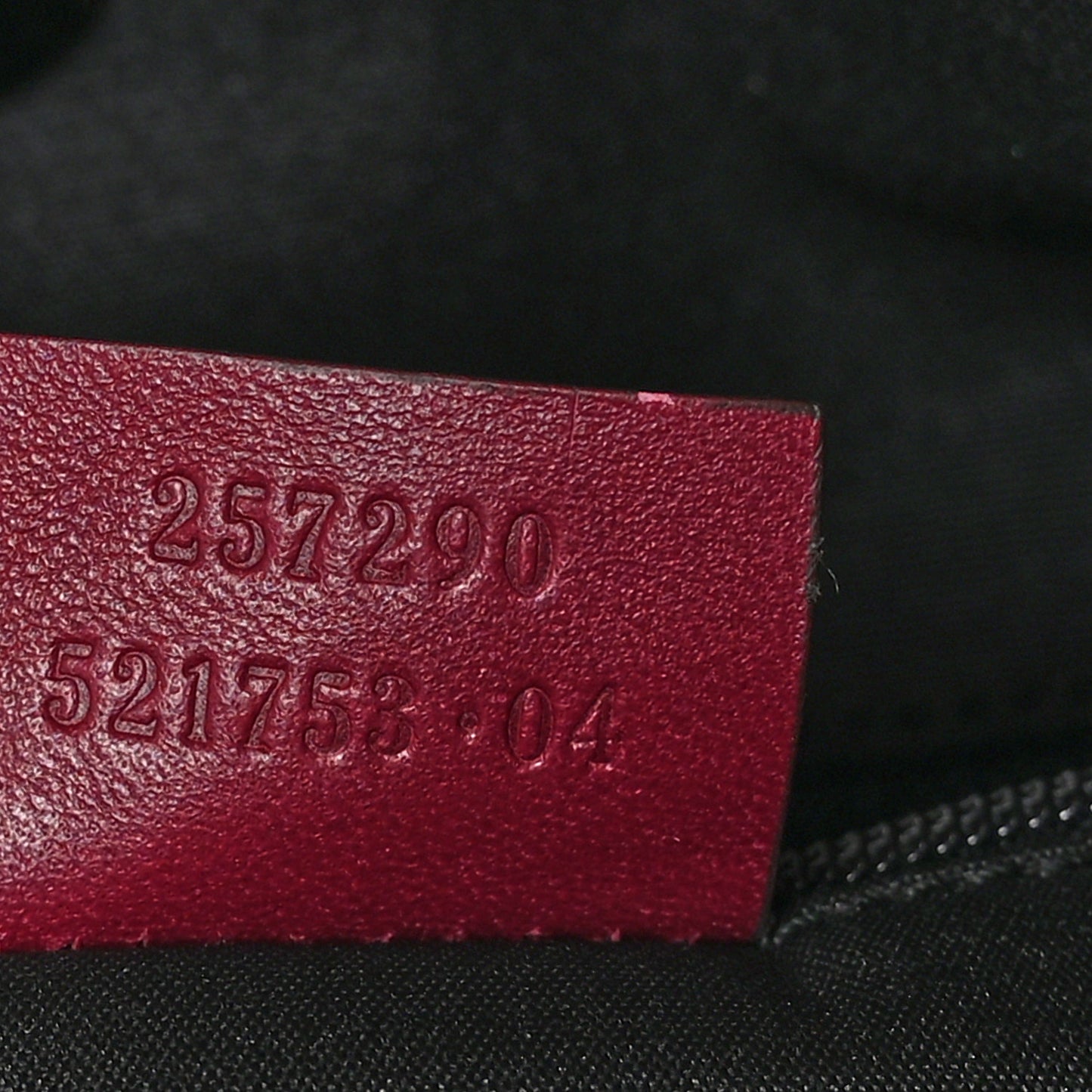 Horsebit Embossed Full Moon Tote Red