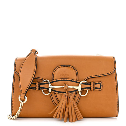 Gucci Saddle Soft Lux Small Emily Chain Shoulder Bag New Banana 1 of 15