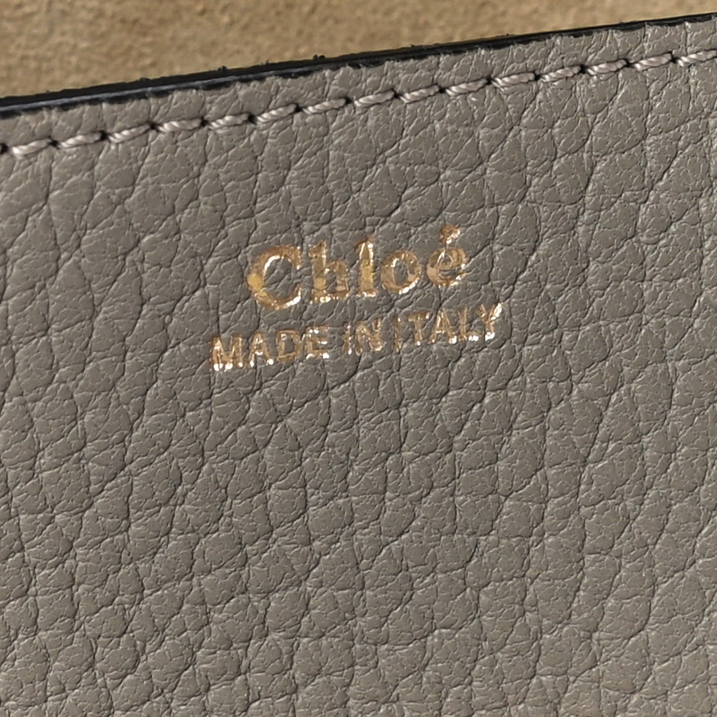 Grained Lambskin Mini Drew Shoulder Bag Motty Grey
