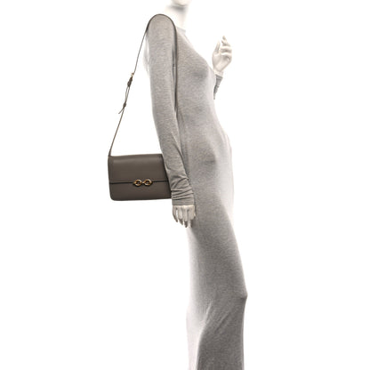 Saint Laurent Smooth Calfskin Le Maillon Satchel Greyish Brown 2 of 9