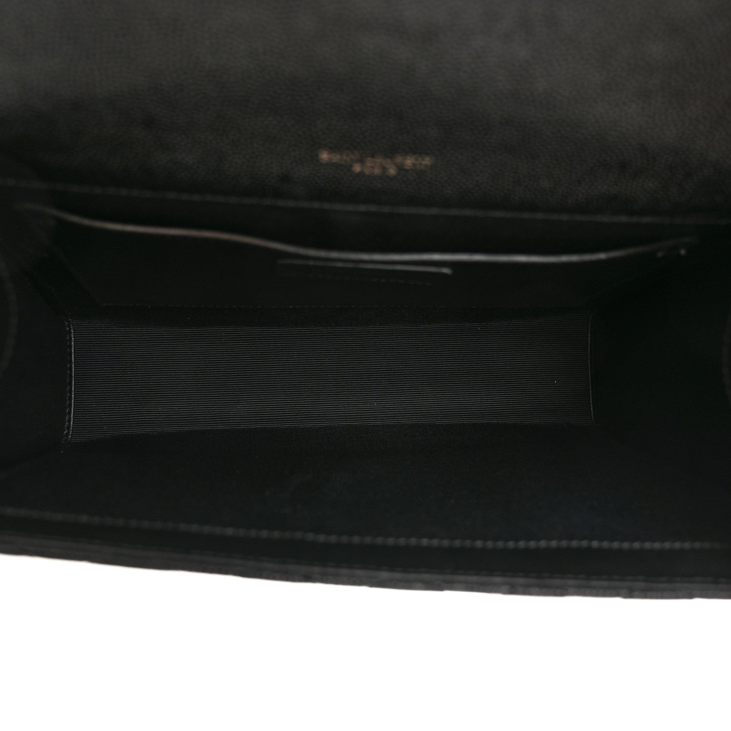 Saint Laurent Grain De Poudre Textured Mixed Matelasse Triquilt Medium Monogram Monochrome Satchel Black 5 of 11