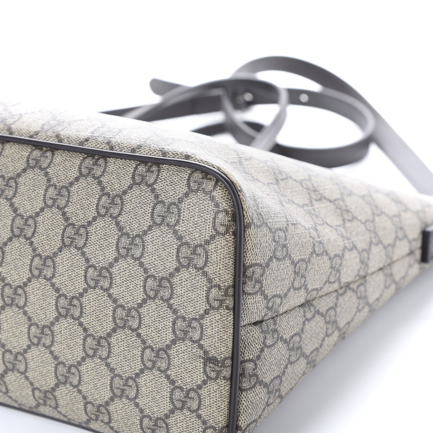 Gucci GG Supreme Monogram Medium Zippered Tote Dark Brown 8 of 11