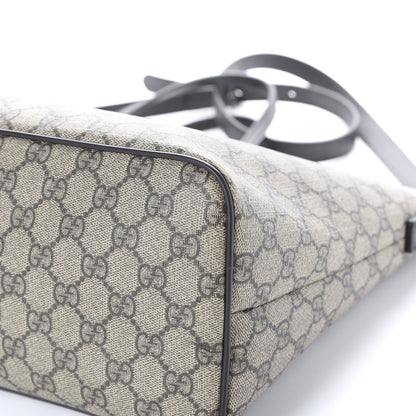 Gucci GG Supreme Monogram Medium Zippered Tote Dark Brown 8 of 11