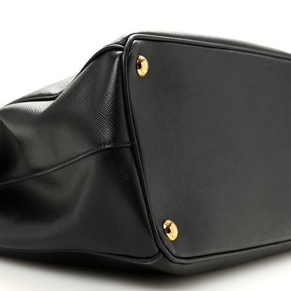 Prada Saffiano Medium Galleria Double Zip Tote Black 9 of 15
