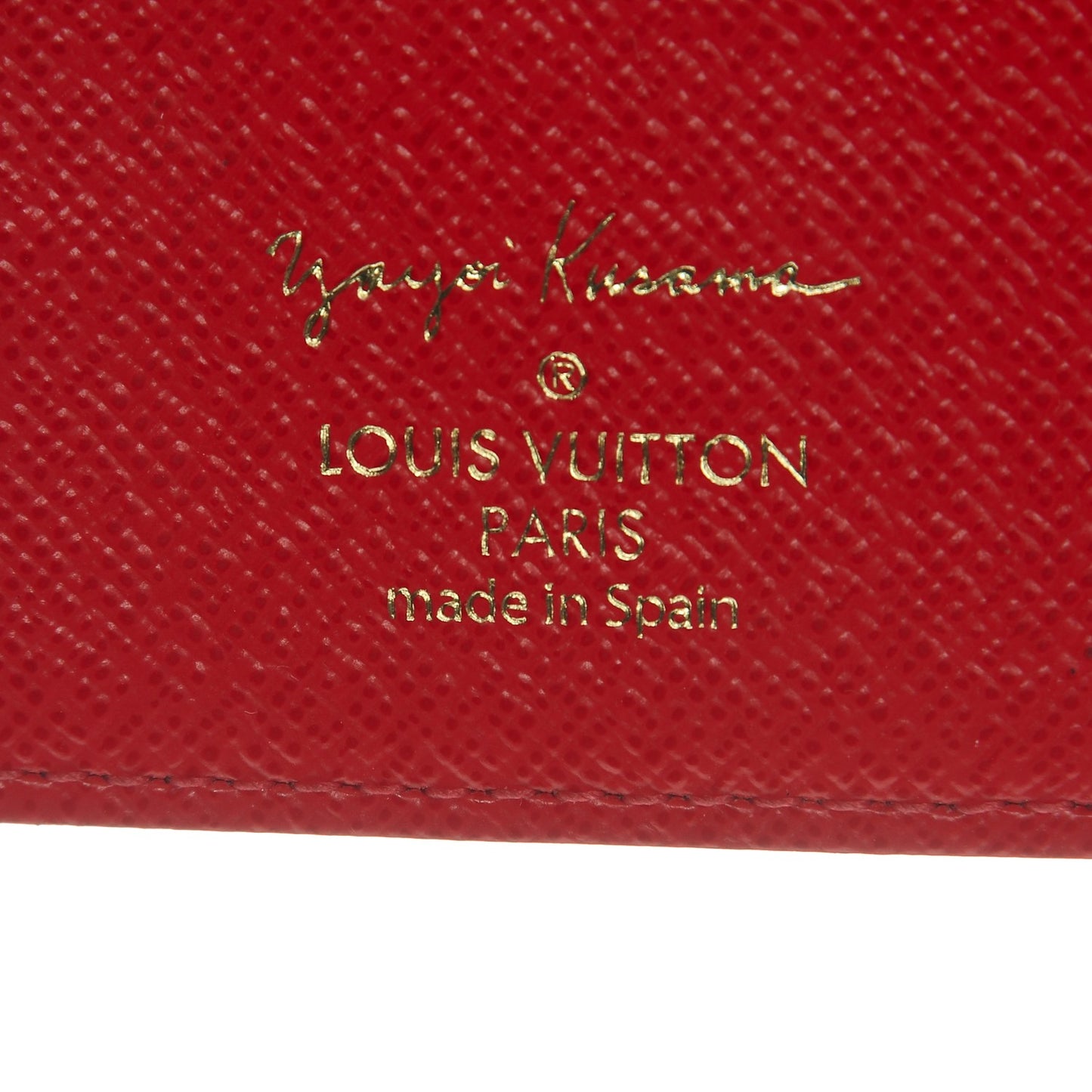 Monogram Kusama Town Small Ring Agenda Cover Red