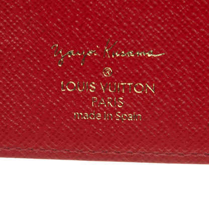 Louis Vuitton Monogram Kusama Town Small Ring Agenda Cover Red 6 of 7