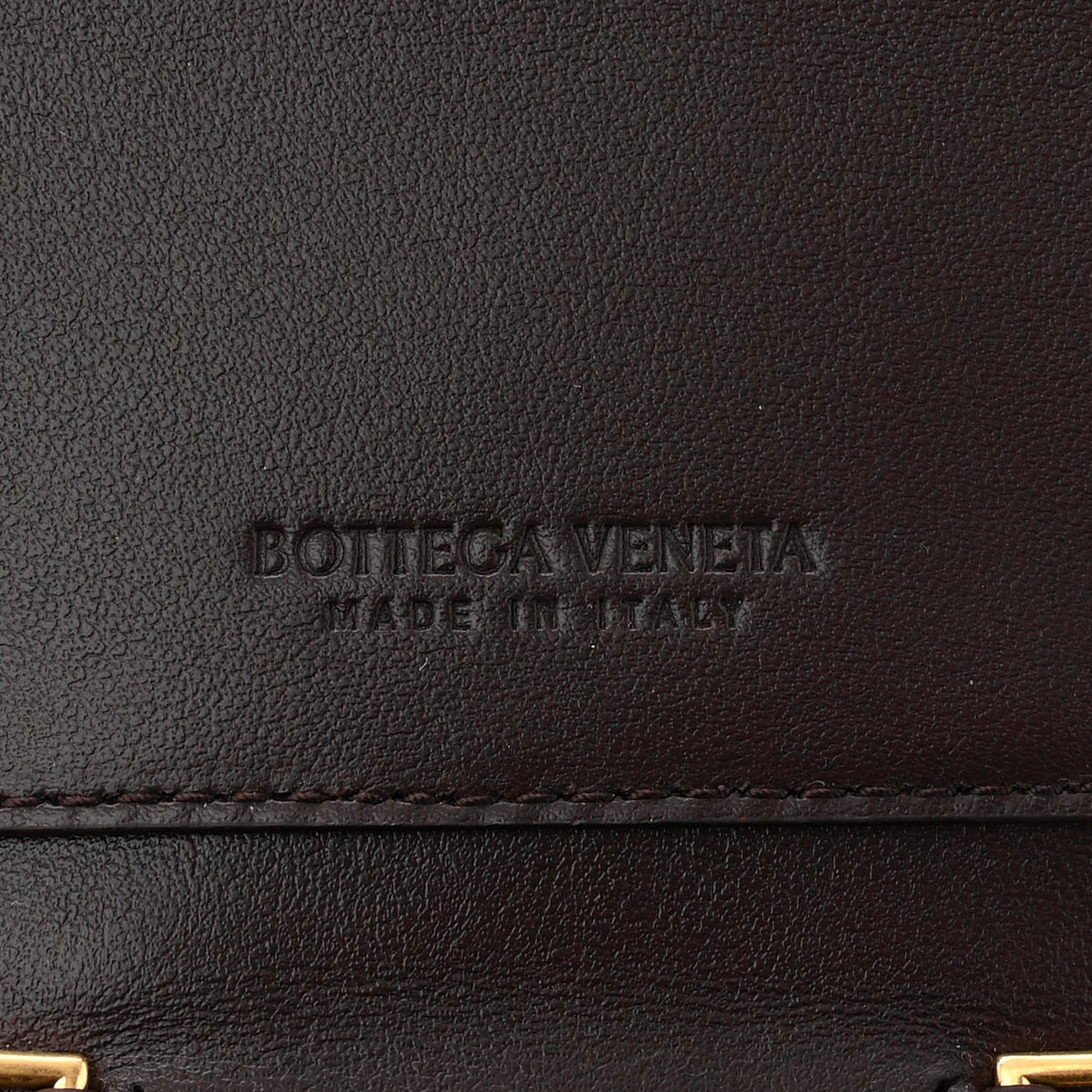 Nappa Intrecciato Card Case On Chain Fondant