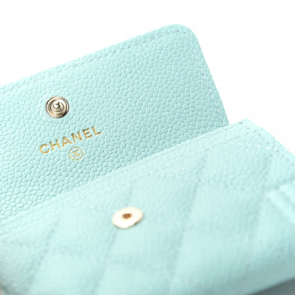 Chanel Caviar Quilted Boy Flap Card Holder Light Blue 6 of 9