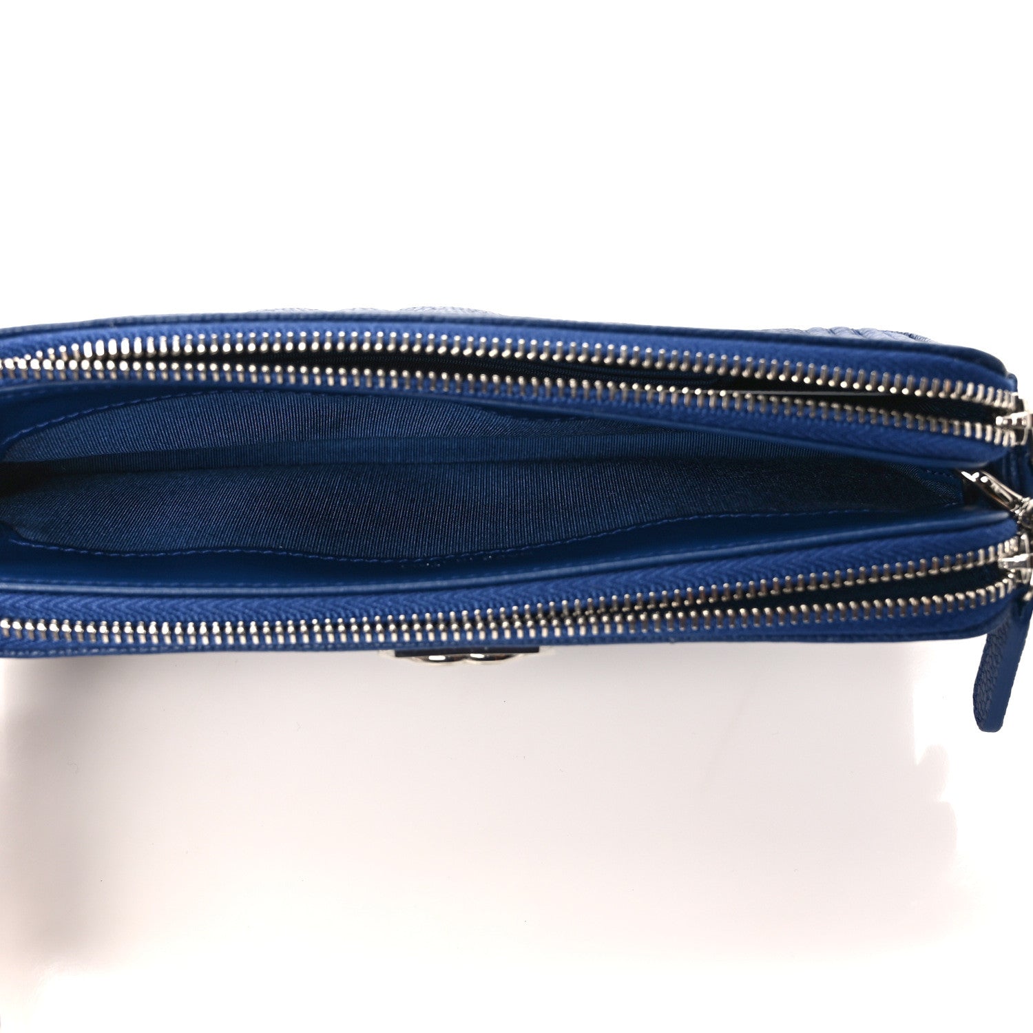 Chanel Caviar Quilted Small Boy Clutch With Chain Blue 5 of 11