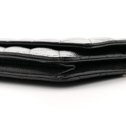 Chanel Caviar Quilted Wallet on Chain WOC Black 11 of 14