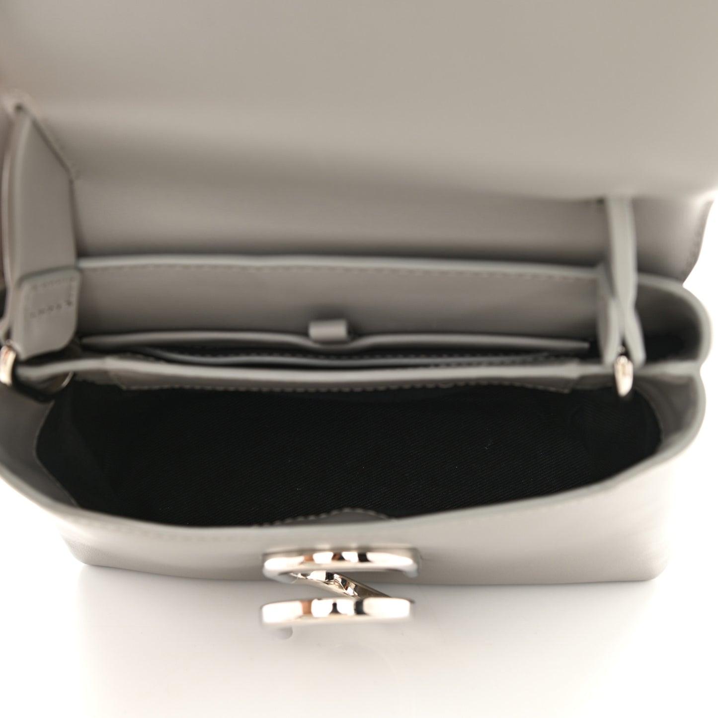 Smooth Calfskin Mini Alix Top Handle Satchel Cement