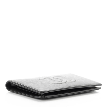 Chanel Caviar Timeless CC Yen Wallet Black 4 of 8
