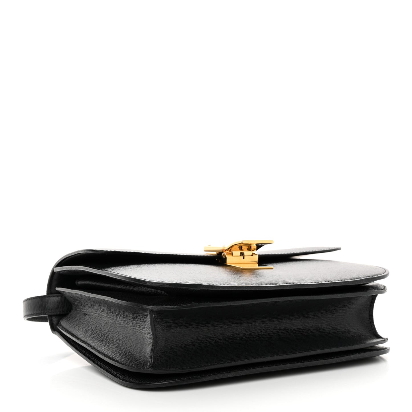 Liege Calfskin Medium Classic Box Flap Bag Black