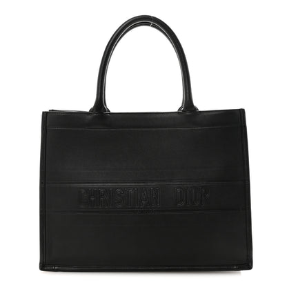 Christian Dior Calfskin Embossed Medium Book Tote Black 1 of 10
