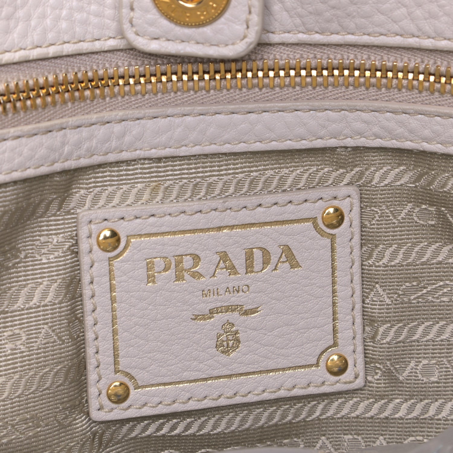 Prada Vitello Daino Shopping Tote Pomice 5 of 7