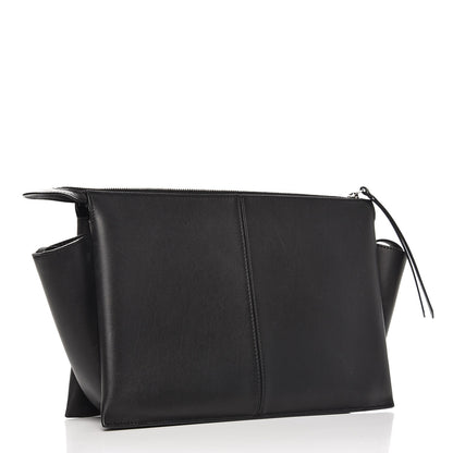 Celine Natural Calfskin Tri-Fold Clutch on Chain Black 4 of 11