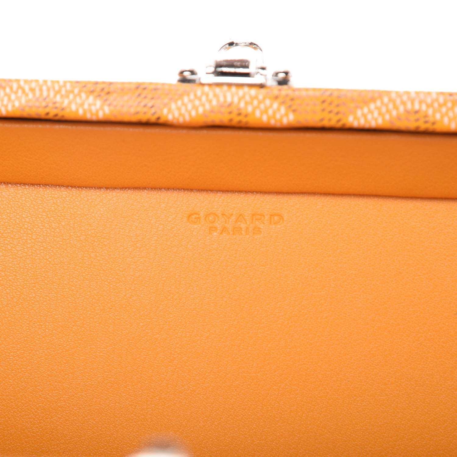 Goyard Goyardine Minaudiere Trunk Bag Yellow 11 of 13