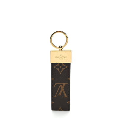 Louis Vuitton Monogram Dauphine Dragonne Bag Charm Key Holder Brown 3 of 6