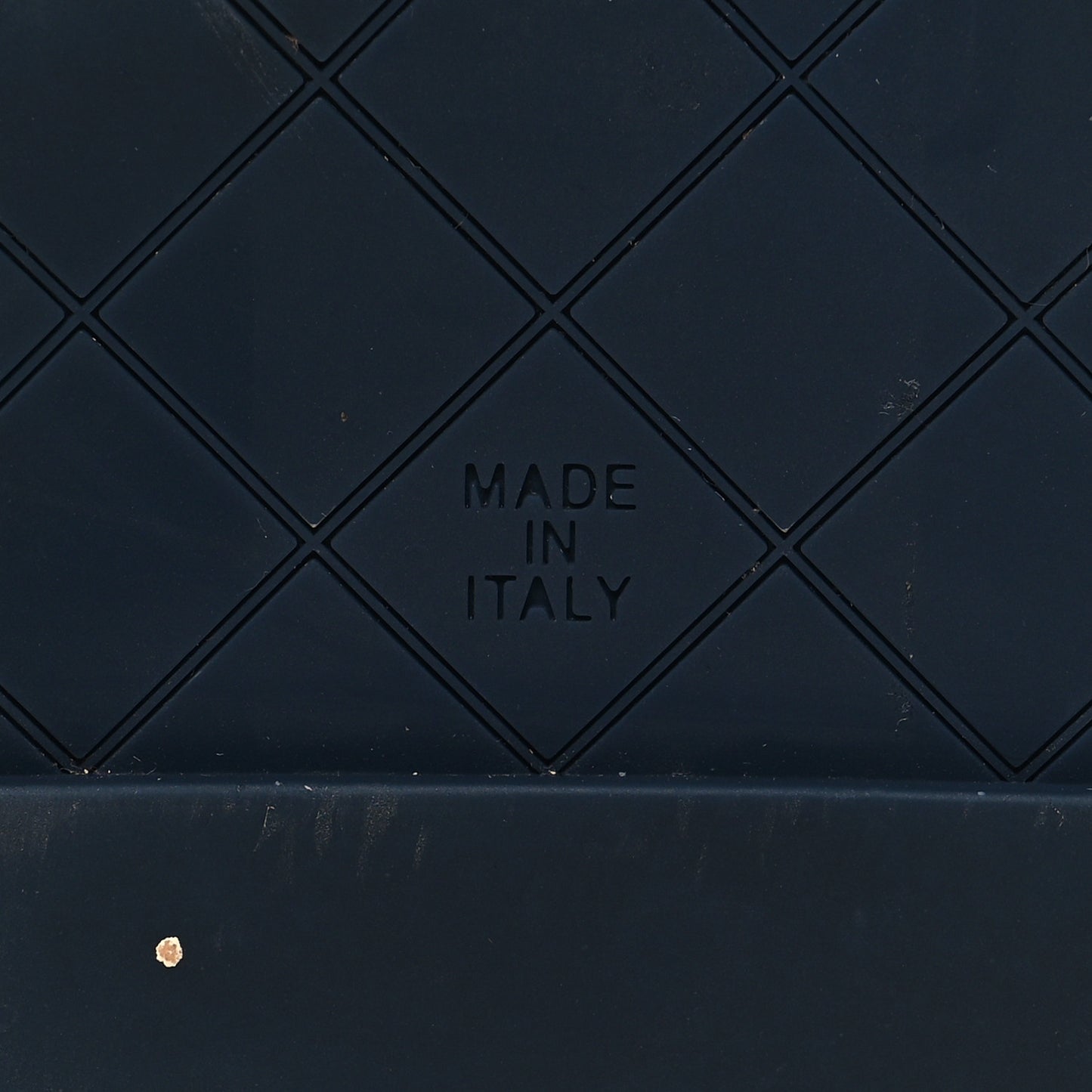 Lambskin Quilted CC Mules Sandals 37 Navy