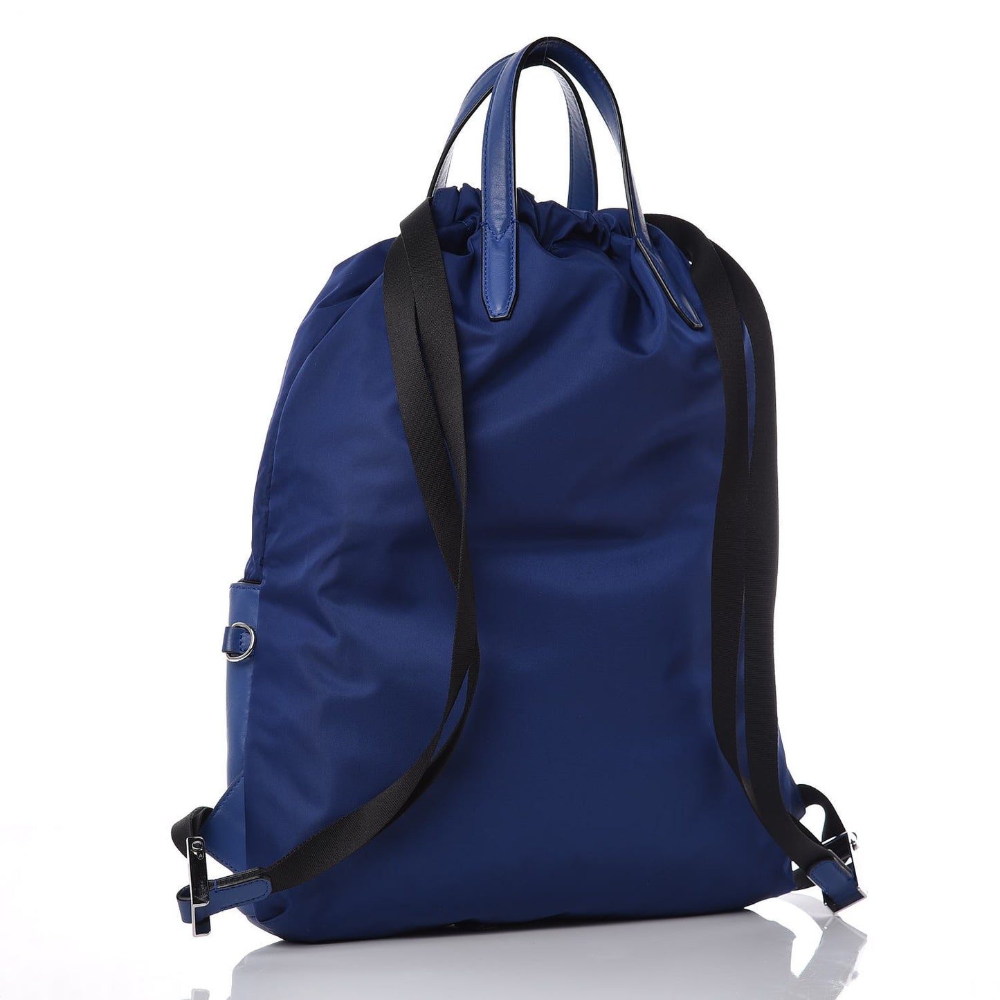 Nylon Vitello Century Vocabulary Drawstring Backpack Blue Cobalto Blue Neon Sunflower
