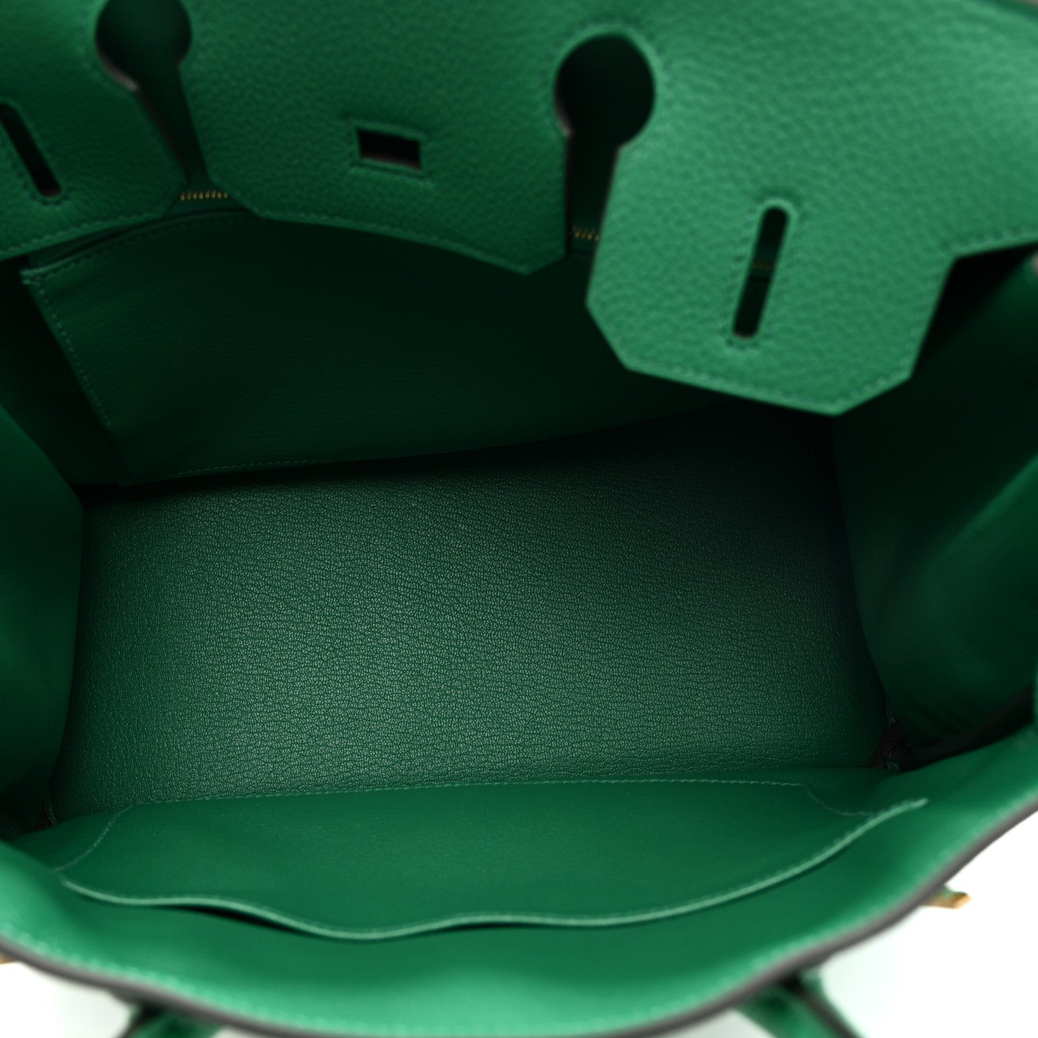 Hermes Togo Birkin 30 Vert Vertigo 5 of 11