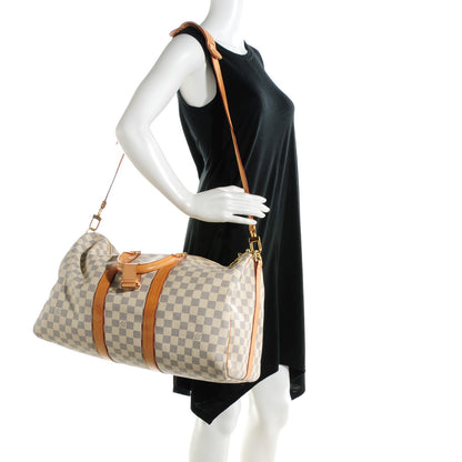 Louis Vuitton Damier Azur Keepall Bandouliere 45 2 of 9
