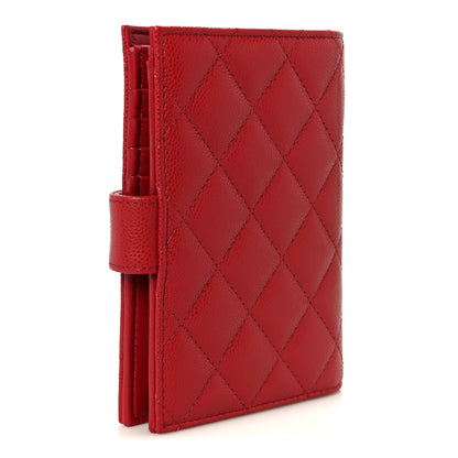 Chanel Caviar Quilted Passport Holder Red 3 of 10