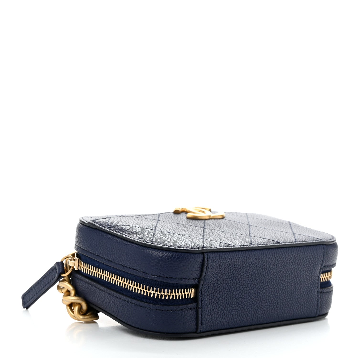 Chanel Caviar Stitched Waist Bag Blue 4 of 10
