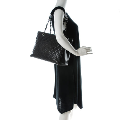 Chanel Caviar Quilted Grand Shopping Tote GST Dark Brown 2 of 7