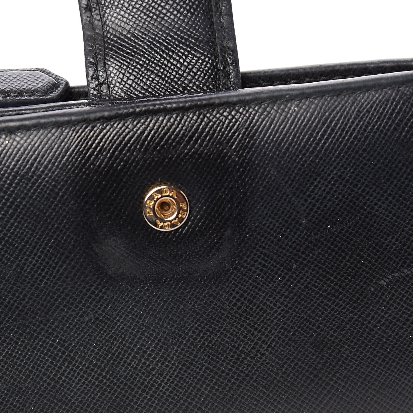 Saffiano Metal Compact Wallet Black