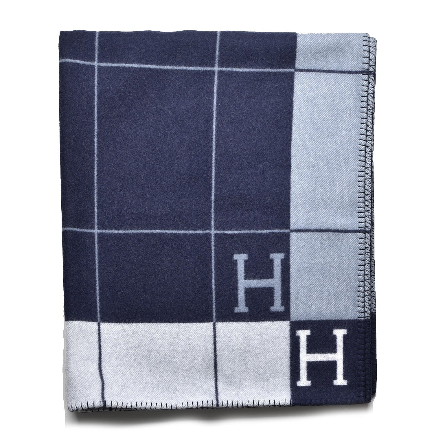 Hermes Wool Cashmere Avalon III Blanket Caban Ecru 1 of 4