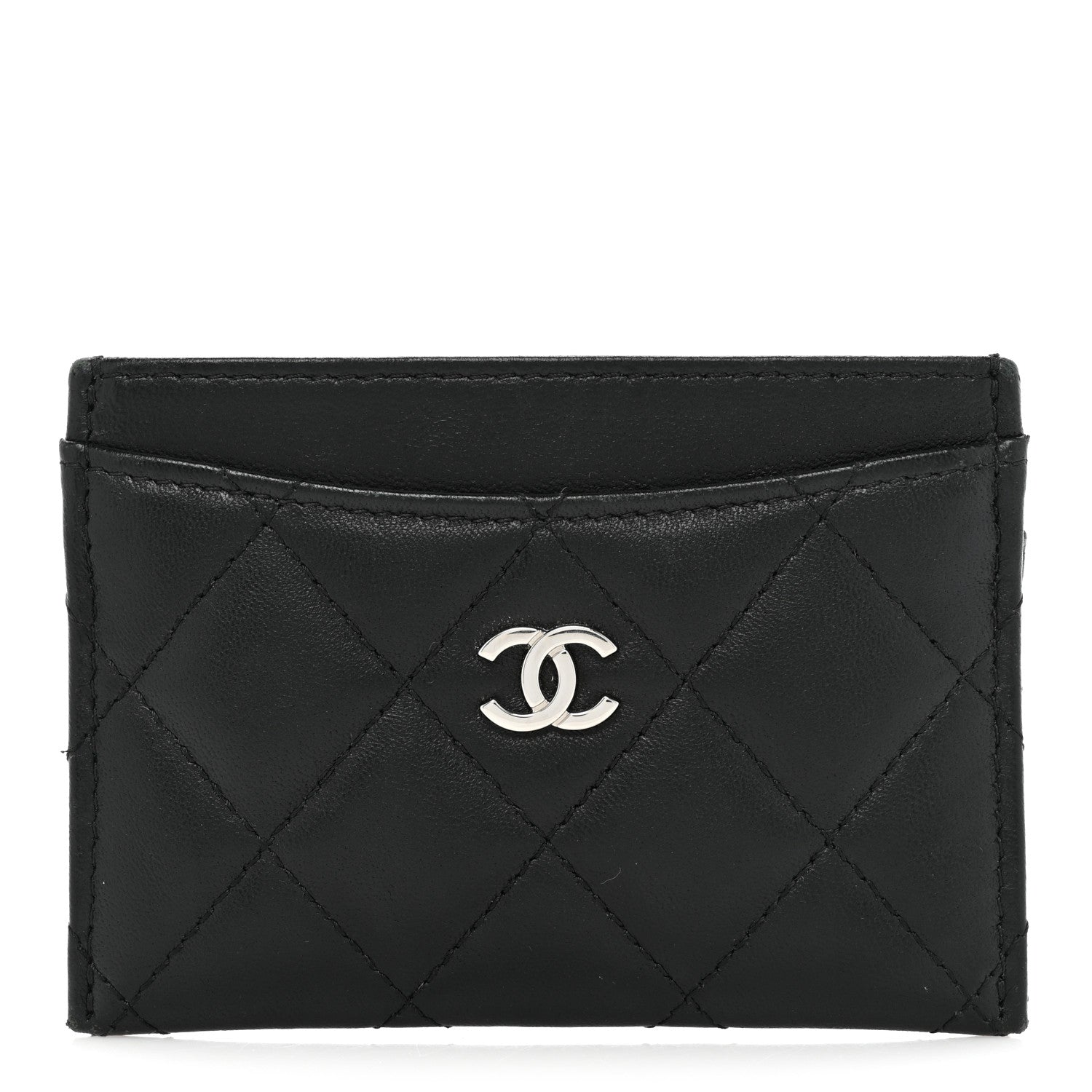 Chanel Lambskin Quilted Card Holder Black 1 of 12