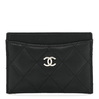 Chanel Lambskin Quilted Card Holder Black 1 of 12