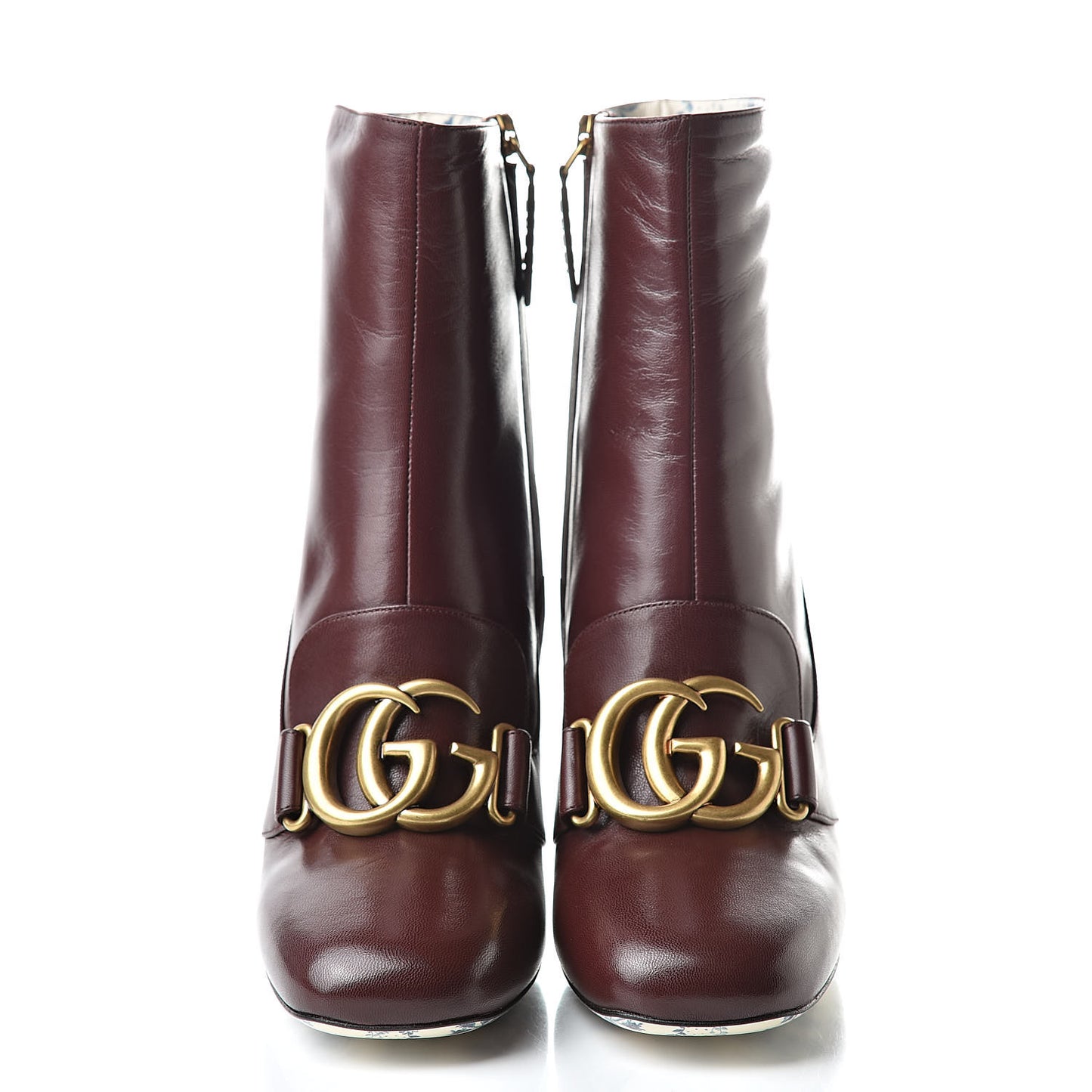Malaga Kid GG Victoire 95mm Ankle Boots 36.5 Vintage Bordeaux