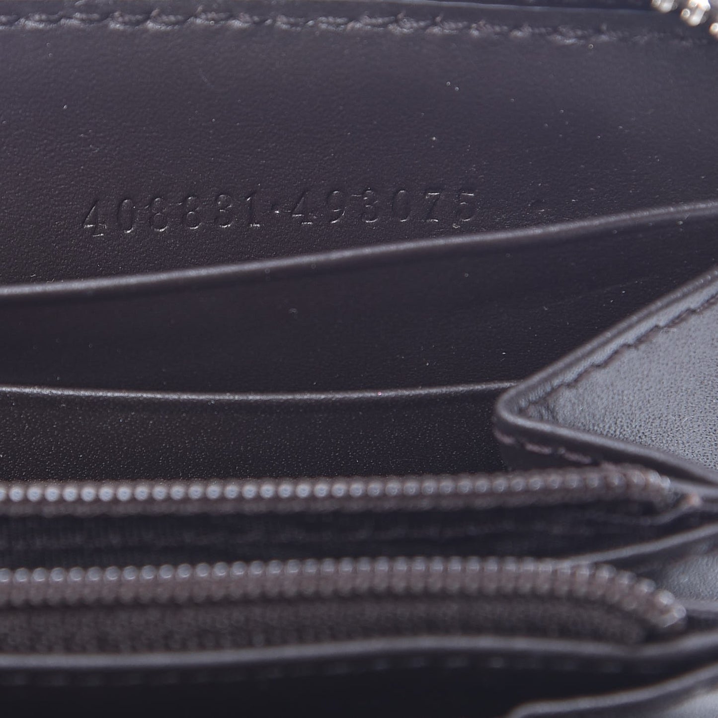 GG Supreme Monogram Web Zip Around Wallet Beige Cocoa