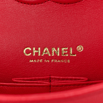 Chanel Caviar Quilted Small Double Flap Red 6 of 10