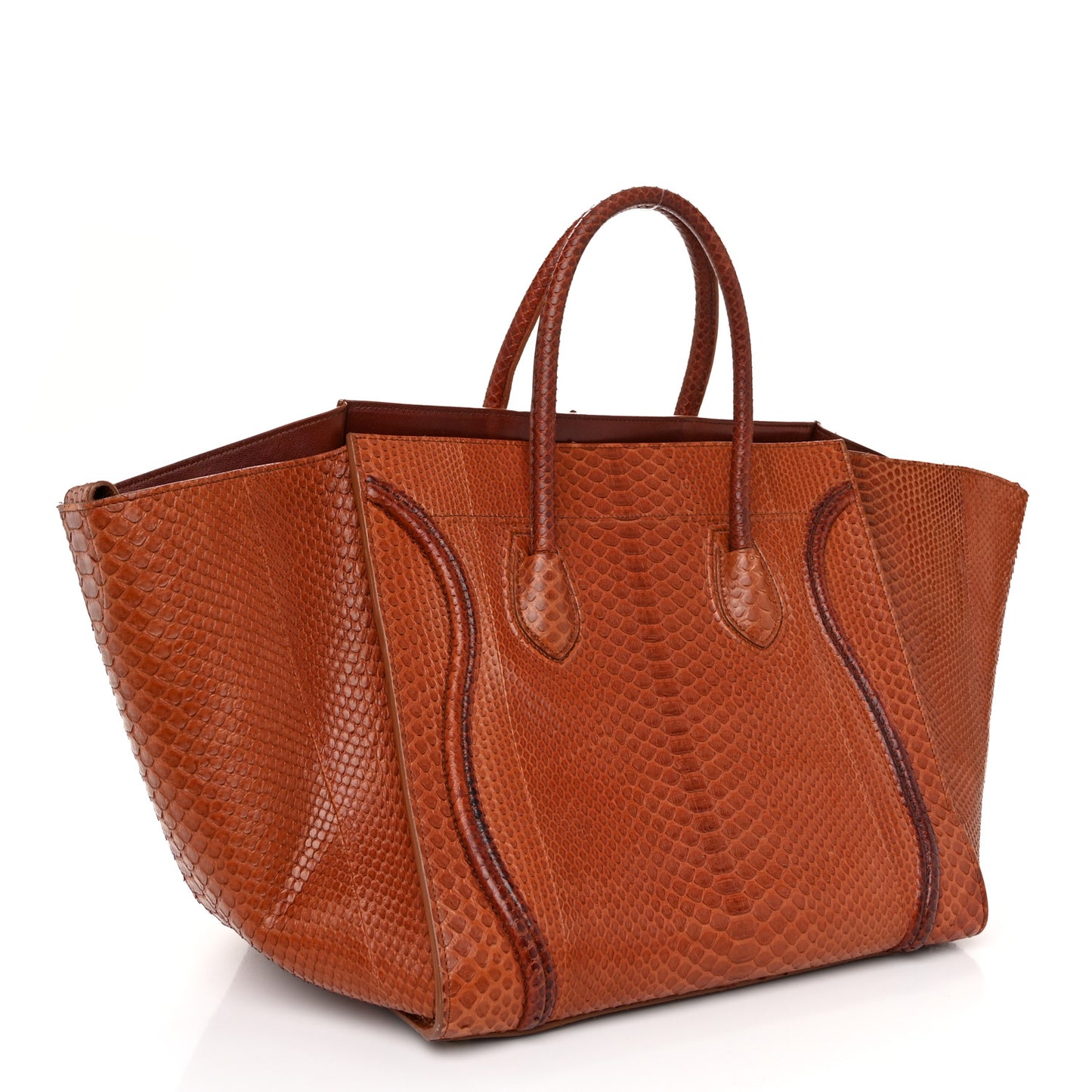 Snakeskin Medium Phantom Luggage Chestnut
