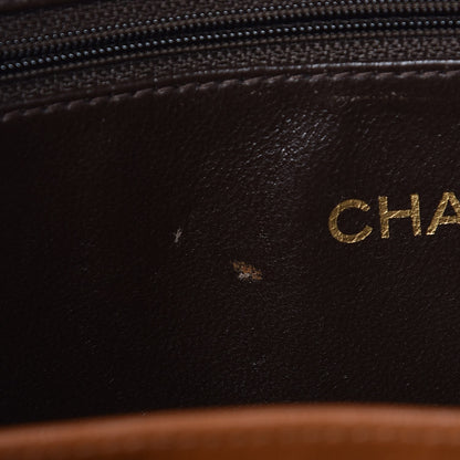 Chanel Lambskin Quilted Camera Case Brown 7 of 10