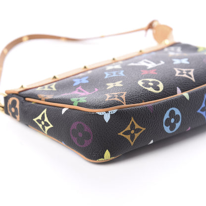 Louis Vuitton Monogram Multicolor Pochette Accessories Black 8 of 9